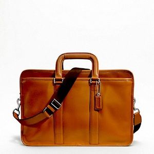 Coach Lexington Embassy Brown Leather Briefcase F70662